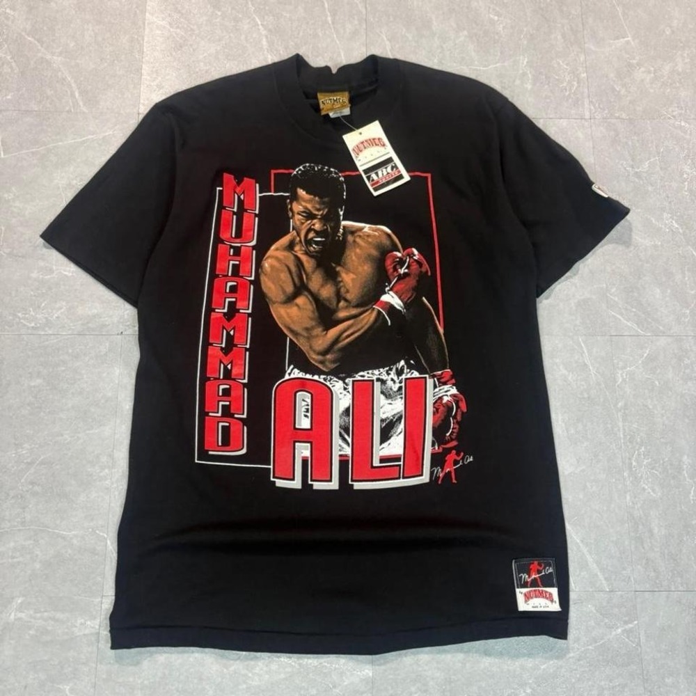 Muhammad Ali 90s Vintage T-Shirt Nutmeg Mills, XLarge Brand New With Tags